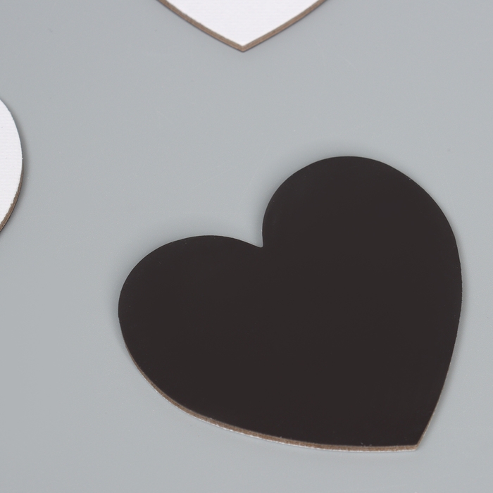 Набор холстов на магните «Сердце», 7,5 см, 4 шт Набор холстов на магните «Сердце», 7,5 см, 4 шт