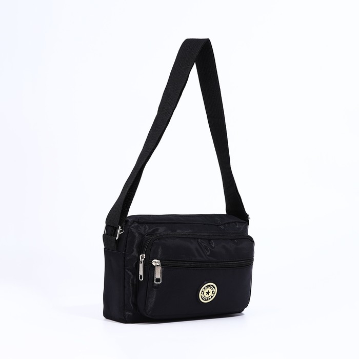 Сумка кросс-боди на молнии, цвет чёрный Сумка кросс-боди на молнии, цвет чёрный