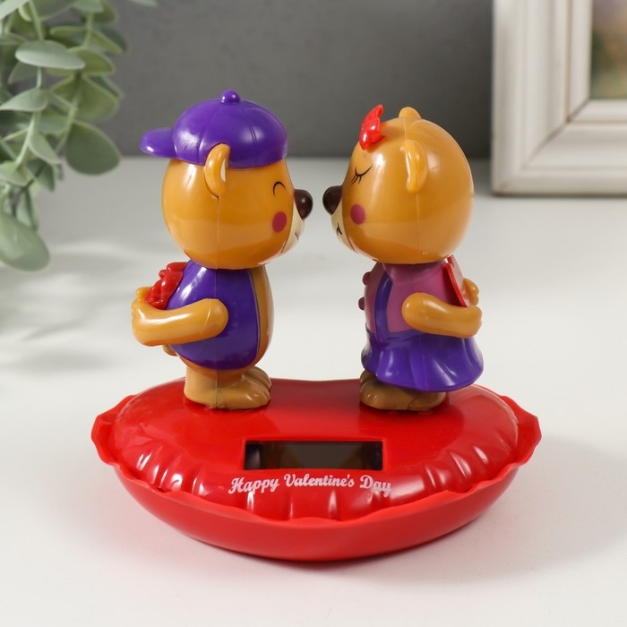 Маятник пластик от солнечной батареи Маятник пластик от солнечной батареи "Поцелуйчик. Медвежата" 9х11,8х11 см