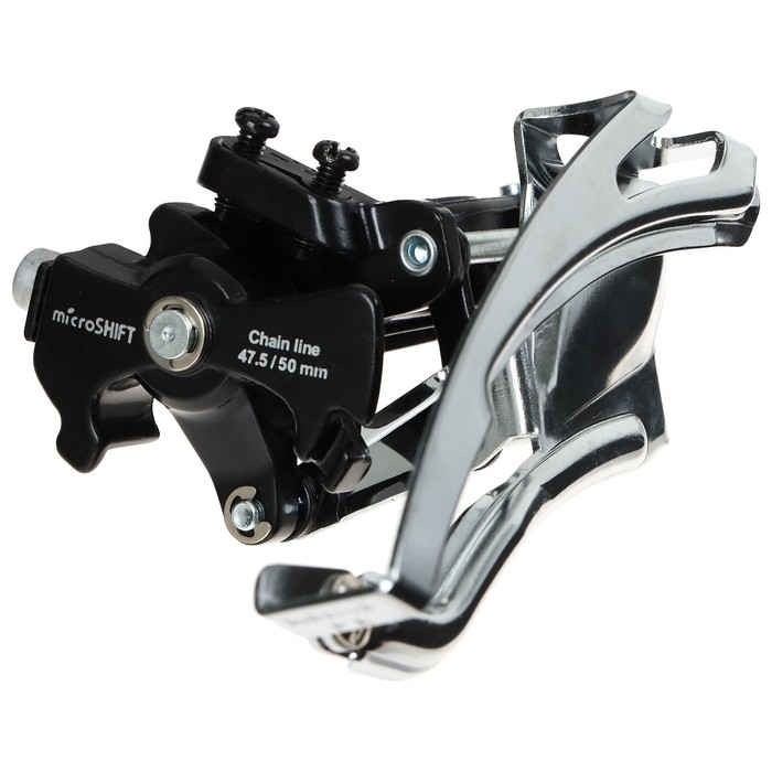 Переключатель передний Microshift FD-M43 44T, с универсальной тягой Переключатель передний Microshift FD-M43 44T, с универсальной тягой