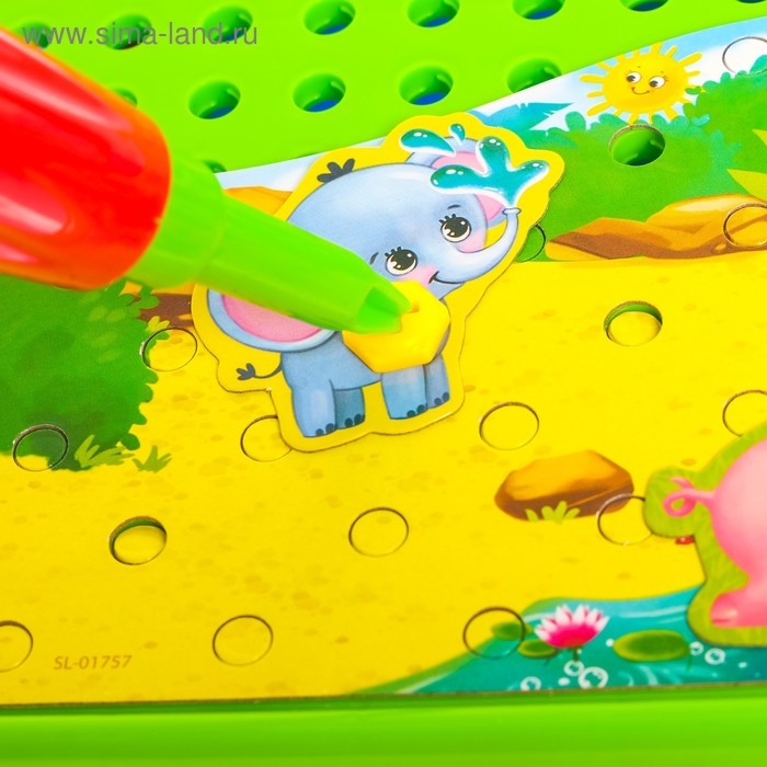 Конструктор винтовой «Конструктики: Животные», 105 деталей Конструктор винтовой «Конструктики: Животные», 105 деталей