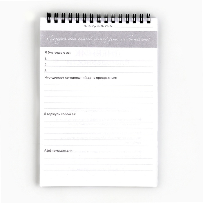 Дневник благодарности А5, 30 л «Черный» Дневник благодарности А5, 30 л «Черный»