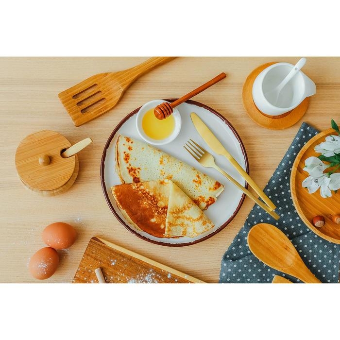 Столовые приборы из нержавеющей стали Magistro «Оску стандарт», 4 предмета, цвет золотой