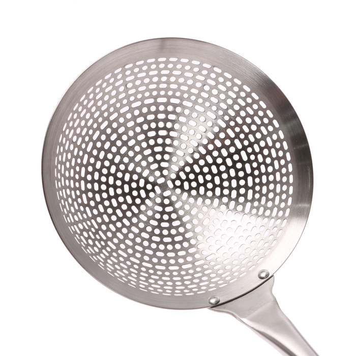 Шумовка для казана узбекская 51 см, диаметр 14 см, с деревянной ручкой Шумовка для казана узбекская 51 см, диаметр 14 см, с деревянной ручкой