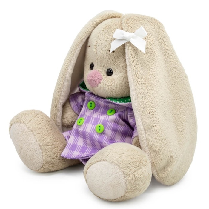 Мягкая игрушка «Зайка Ми», в клетчатом пальто с капюшоном, 15 см Мягкая игрушка «Зайка Ми», в клетчатом пальто с капюшоном, 15 см