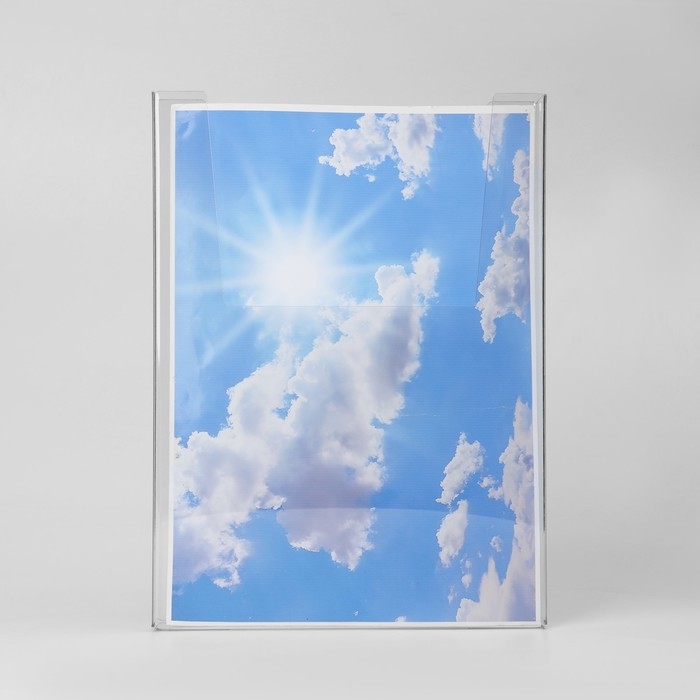 Настенная подставка А4 объемная, 22×3×30 см, оргстекло 2 мм, В ЗАЩИТНОЙ ПЛЁНКЕ