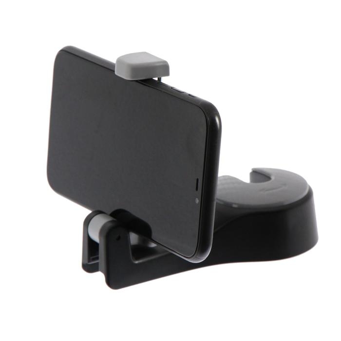 Вешалка-крючок TORSO, на подголовник с держателем телефона Вешалка-крючок TORSO, на подголовник с держателем телефона