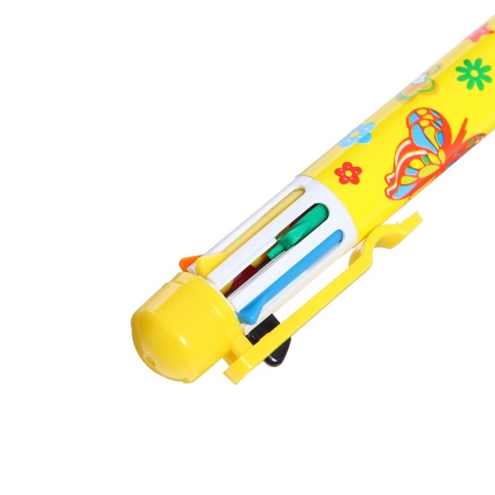 Ручка шариковая Calligrata, автоматическая, 8-ми цветная, МИКС Ручка шариковая Calligrata, автоматическая, 8-ми цветная, МИКС