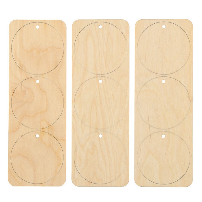 Новогодние заготовки для творчества «Новый год! Шары», с карандашами