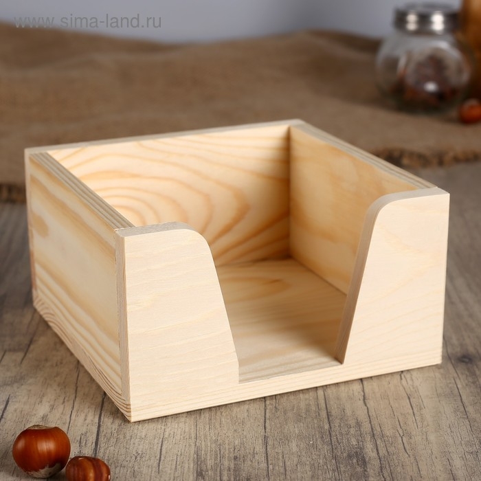 Подставка для салфеток из СОСНЫ, H= 8 см Подставка для салфеток из СОСНЫ, H= 8 см