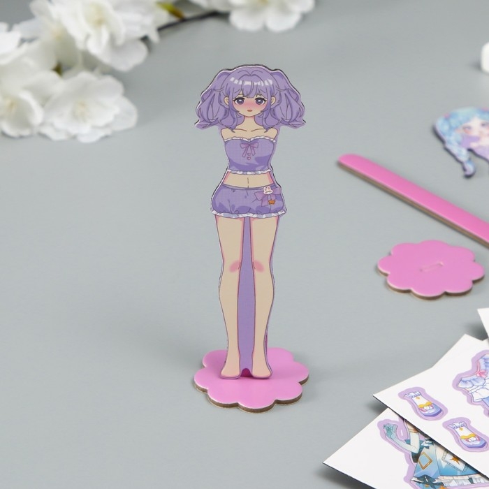 Наклейка-игра Наклейка-игра "Наряды принцессы" МИКС набор 3 листа, 2 куклы 16х11х2 см