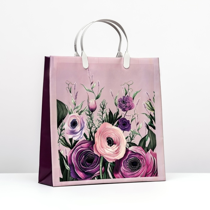 Пакет Пакет "Цветущая коллекция", мягкий пластик, 30 х 30 х 9 см, 140 мкм