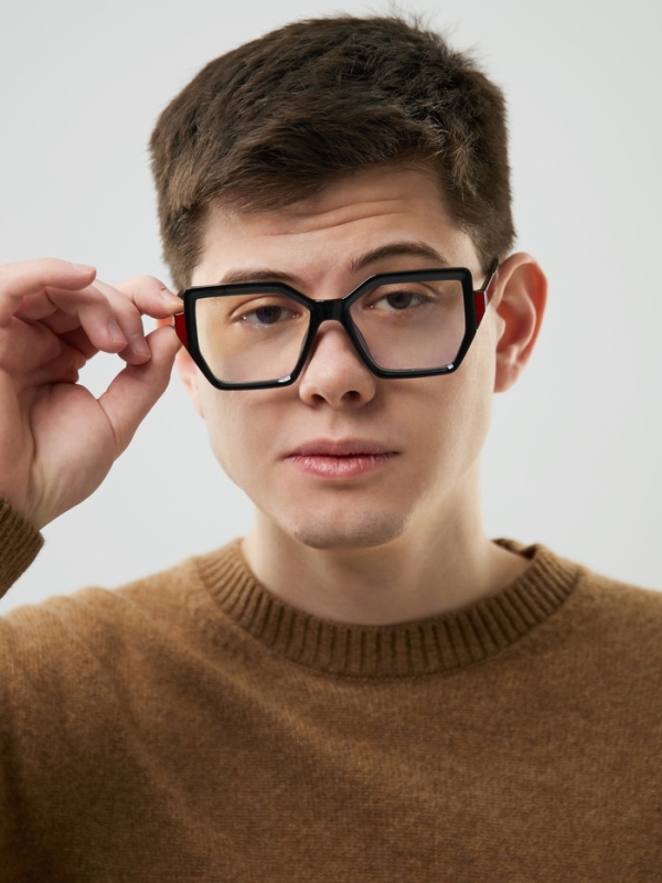 Очки имиджевые женские, для компьютера, ширина 14.3 см, дужка 14.5 см, линза 6.4 х 5.1 см