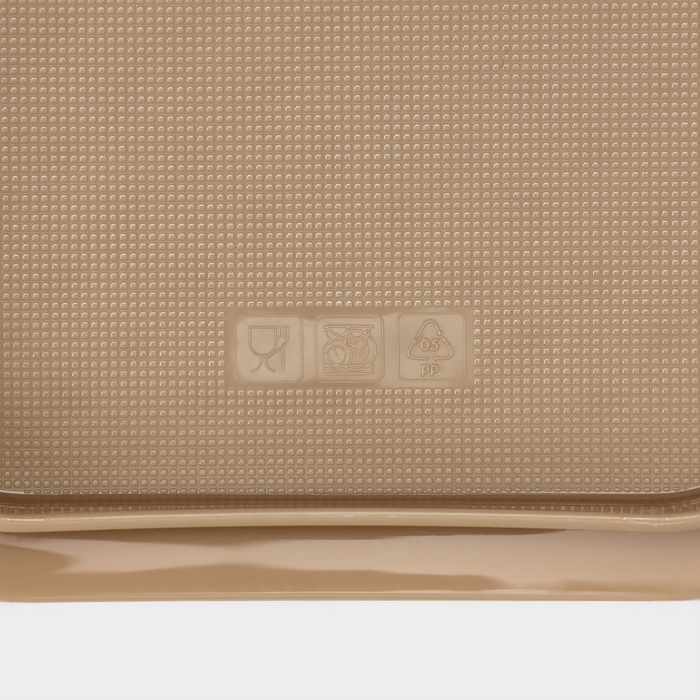 Маслёнка двухсторонняя, 14.5×11×5.5 см, цвет шоколадный мокко Маслёнка двухсторонняя, 14.5×11×5.5 см, цвет шоколадный мокко