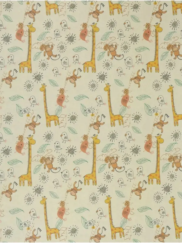 Бумага крафтовая двухсторонняя &laquo;Жирафы&raquo;, 70 &times; 100 см