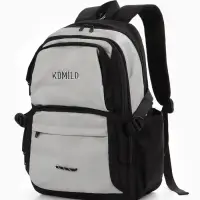 Рюкзак городской, 2 отделения, 6 карманов, 29&times;12.5&times;44 см, серый, чёрный