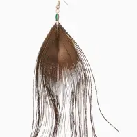 Серьги "Павлин" 5х12 см Серьги "Павлин" 5х12 см