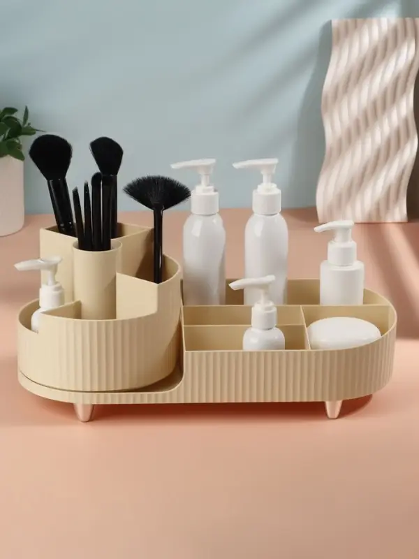 Органайзер для хранения &laquo;ELIS&raquo;, 9 секций, вращающийся, 34.5&times;14.7&times;14.3 см, бежевый