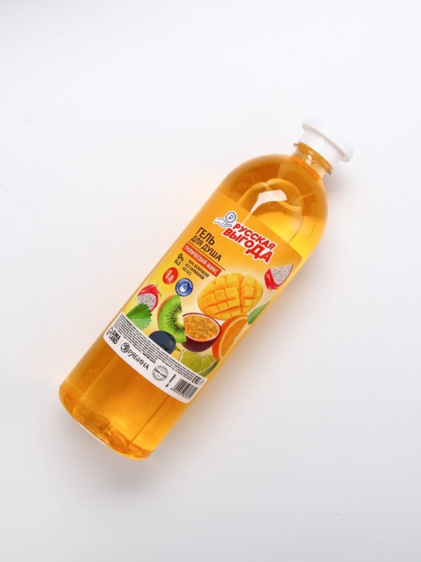 Русская Выгода Гель для душа тропический микс, 1000 мл Русская Выгода Гель для душа тропический микс, 1000 мл