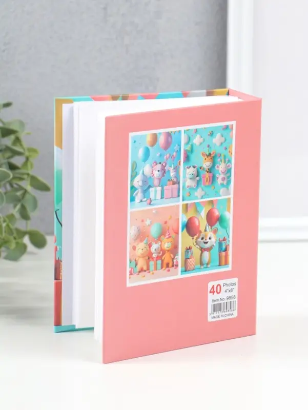 Фотоальбом на 100 фото 10х15 см "Лисёнок и шарики" 4,5х12,5х16,5 см