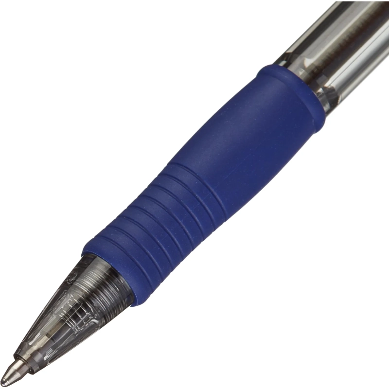 Ручка шариковая автомат. PILOT BPGP-10R-M-L резин.манжет.син 0,25мм