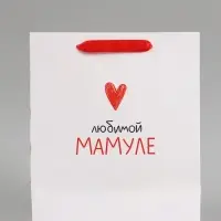 Пакет подарочный &laquo;Любимой мамуле&raquo;, 23&times;27&times;11.5 см