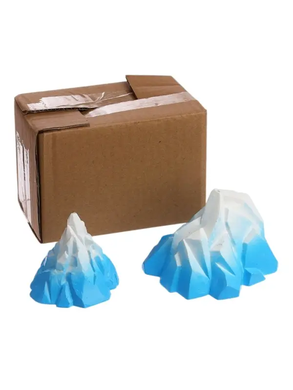 Набор декора для аквариума &laquo;Скалы&raquo;, 6 см и 10 см, голубой