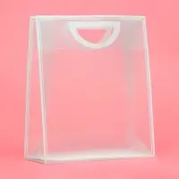 Пакет ПП с вырубной ручкой, прозрачный, 33&times;28&times;12 см, белый