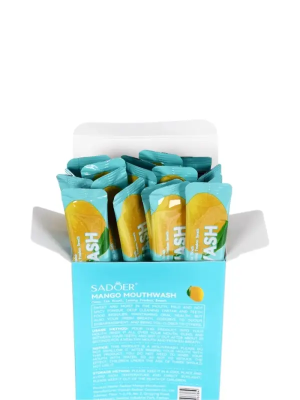 Ополаскиватель для полости рта в стиках со вкусом манго, 20 шт. по 10 мл