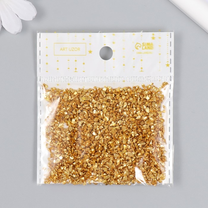 Декор стекло Декор стекло "Слюда золото" 20 гр