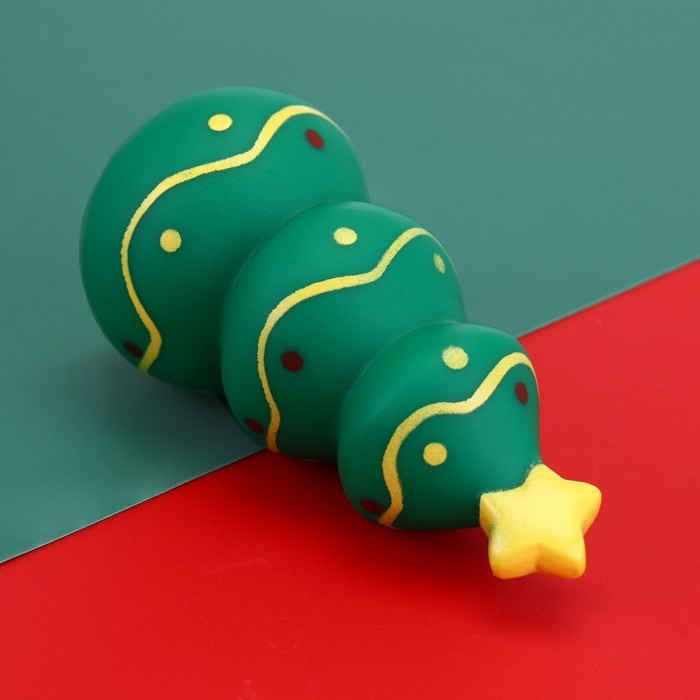 Новый год. Игрушка пищащая  Новый год. Игрушка пищащая "Ёлка" для собак,11,5 х 5,5 см