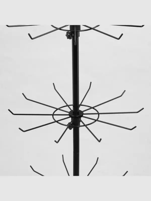 Вертушка, 5 ярусов по 10 крючков, 44&times;44&times;165, чёрная