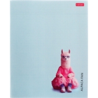 Тетрадь 48л кл "Alpaca fan", пласт обл с печатью, бл офсет 60-65г/м², 5В МИКС