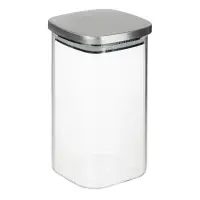 VETTA Рельеф Банка для хранения с металлической крышкой 1400мл, 18х10см, стекло