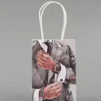 Пакет подарочный &laquo;Мужской&raquo;, 10&times;15&times;6 см