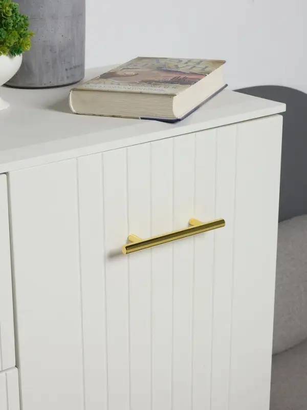 Ручка рейлинг ТУНДРА BISTRO, d=12 мм, м/о 96 мм, цвет золото