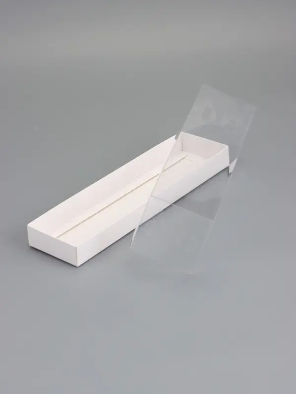 Коробка с прозрачной крышкой "под рулет" 30 х 8 х 8 см