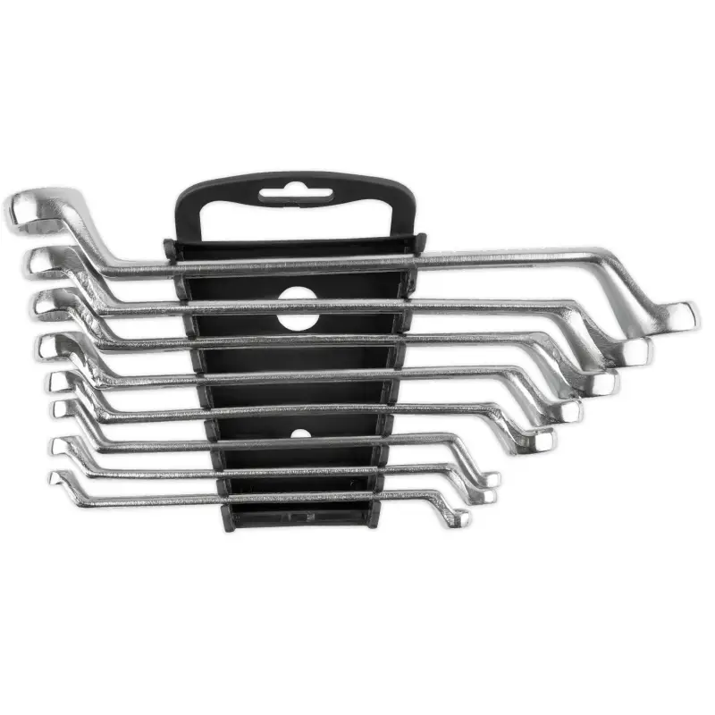 Набор ключей гаечных накидных изогнутых на держателе (6-22 мм) (8 предметов) JT KJ2N8P