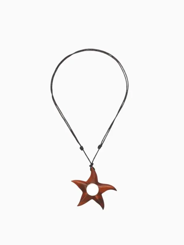 Кулон &laquo;Звезда&raquo;, дерево соно