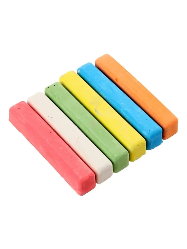 Мелки цветные &laquo;Лунтик&raquo; 6 шт., 1.2&times;1.2 см