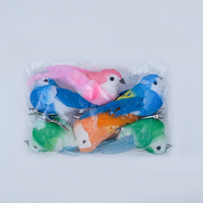 Декор на прищепке Декор на прищепке "Птица", микс, 10 х 4 х 3 см