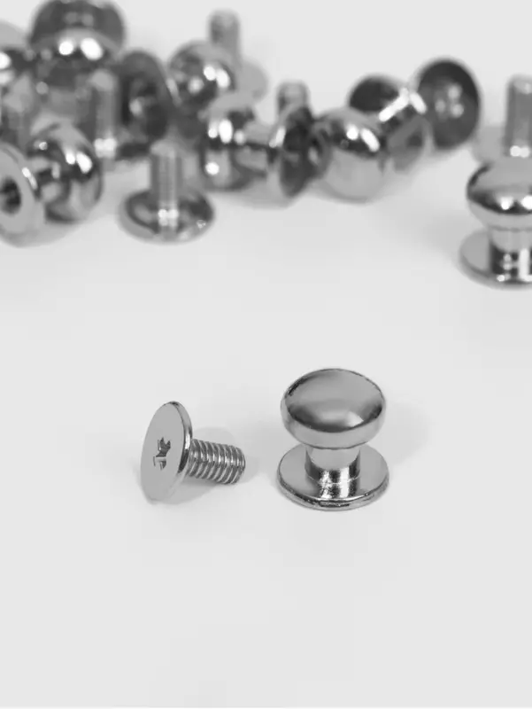 Кобурный винт d=8/8&times;10 мм, 10 шт., цвет серебряный