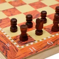 Настольная игра 3 в 1, набор: шахматы, шашки, нарды, 34&times;34 см