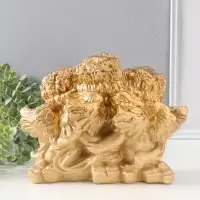 Фигура с подставкой под мелочи "Три ангела" слоновая кость, 30х23х14 см