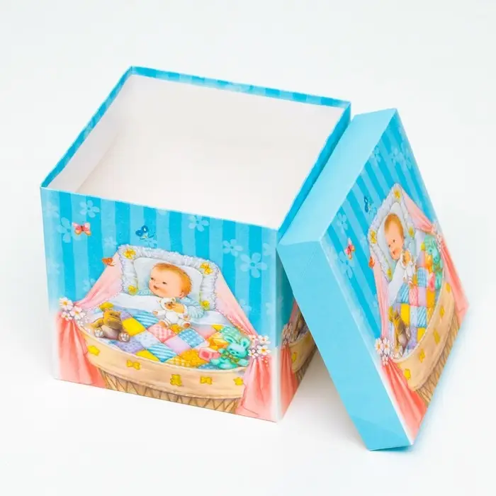 Коробка Самосборная «Детская» Мальчикам 15×15×15 см Коробка Самосборная «Детская» Мальчикам 15×15×15 см