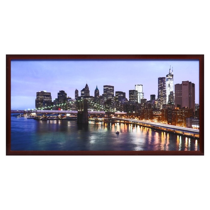 Картина  Картина "Город" 57*107 см рамка МИКС