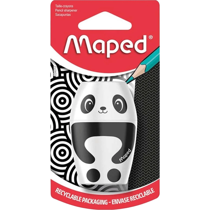 Точилка Maped SHAKKY 1 отв,контейнер,блистер,ассорти,34014
