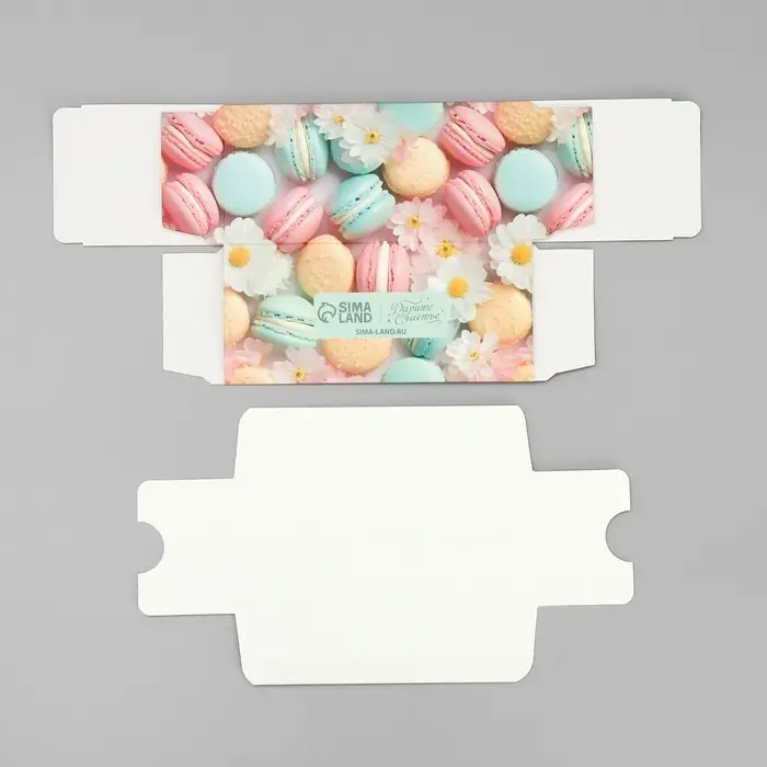 Коробка для макарун, кондитерская упаковка &laquo;Макаруны&raquo;,12 х5.5 х 5.5 см