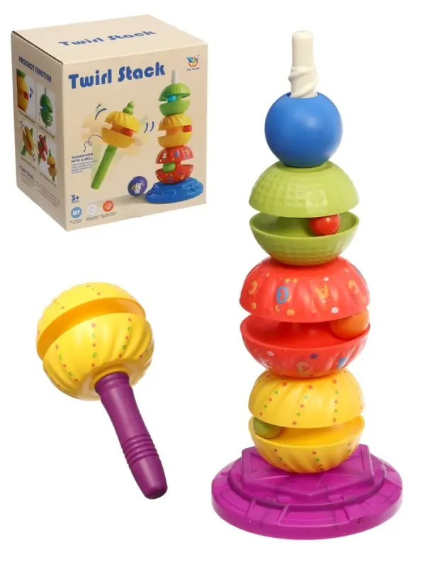 Развивающая пирамидка Развивающая пирамидка "Закрути шарик" 37см