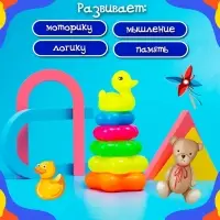 Пирамидка &laquo;Уточка&raquo;, 5 колец